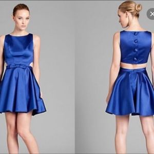 NWT Marciano Navy Joy Rio Satin Dress